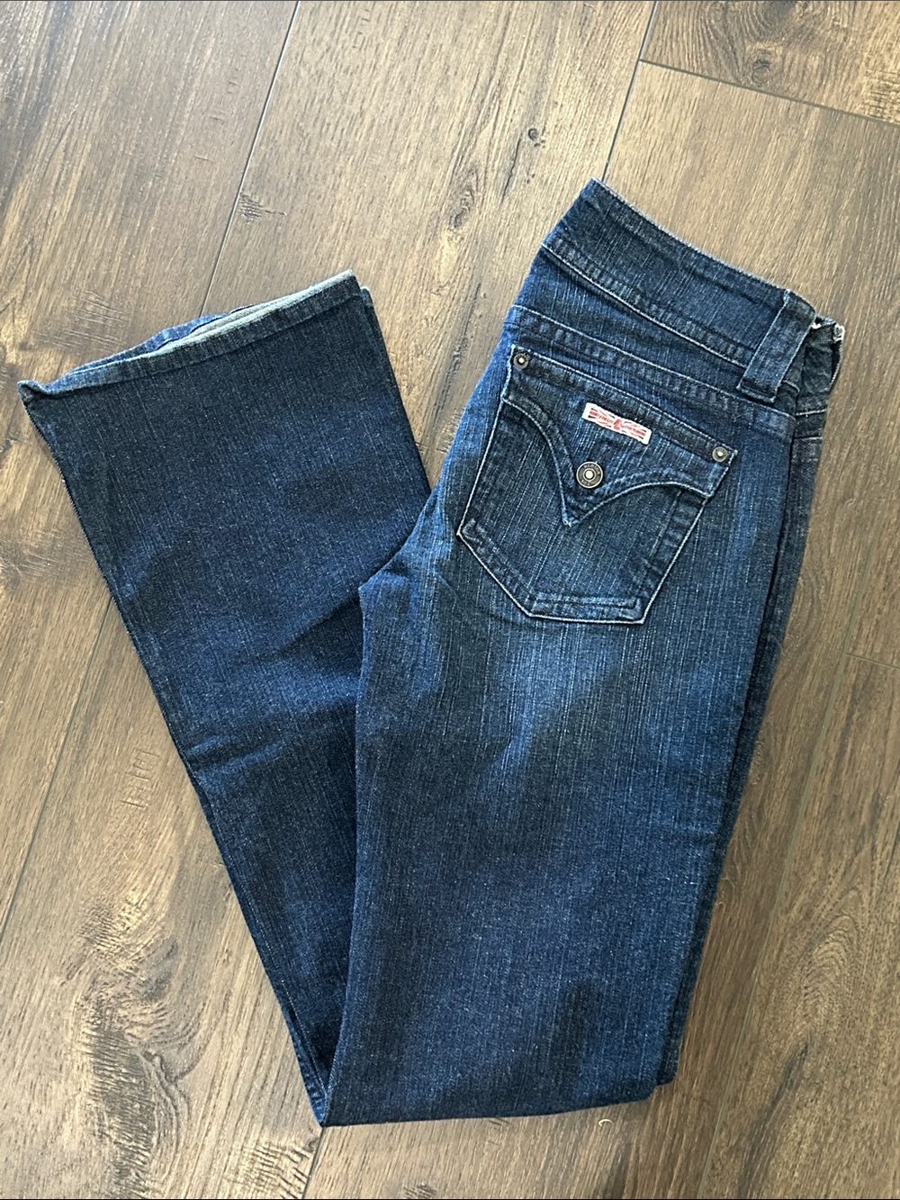 Hudson Jeans Dark Blue Bootcut with Back Pocket Detail